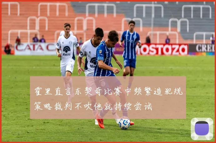 霍里直言东契奇比赛中频繁造犯规策略裁判不吹他就持续尝试